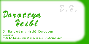 dorottya heibl business card